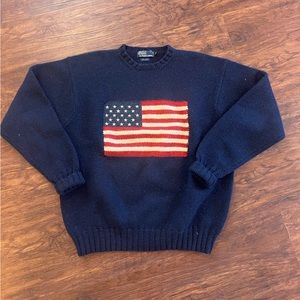 Polo Ralph Lauren Vintage American Flag Sweater unisex